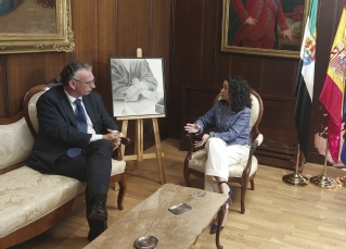 Encuentro entre la presidenta del TSJ de Extremadura y el nuevo Delegado del Gobierno en Extremadura